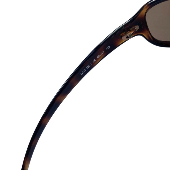 Dolce & Gabbana 2200 Havana Wrap Sunglasses - Picture 9 of 14